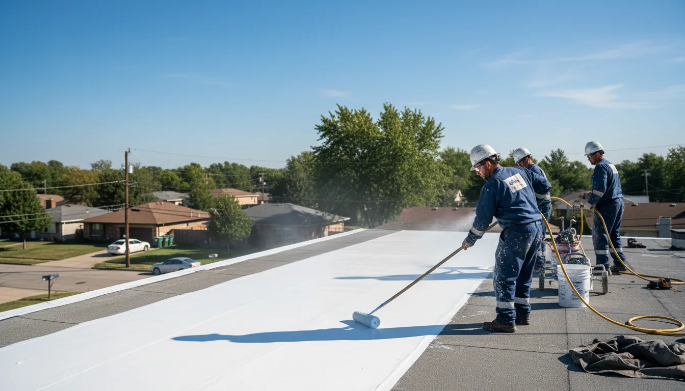 Commercial roof coating in Benton, PA near me